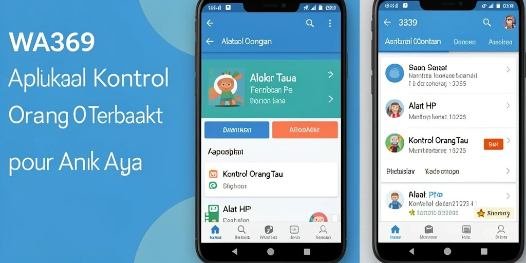 Antarmuka WA369 yang sederhana untuk kontrol orang tua.
