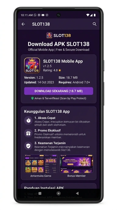 Unduh APK slot138 untuk Pengguna Android di Indonesia