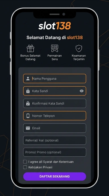 Panduan Membuat Akun Baru di slot138