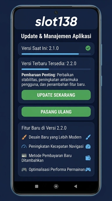Riwayat Versi Aplikasi slot138 untuk Android